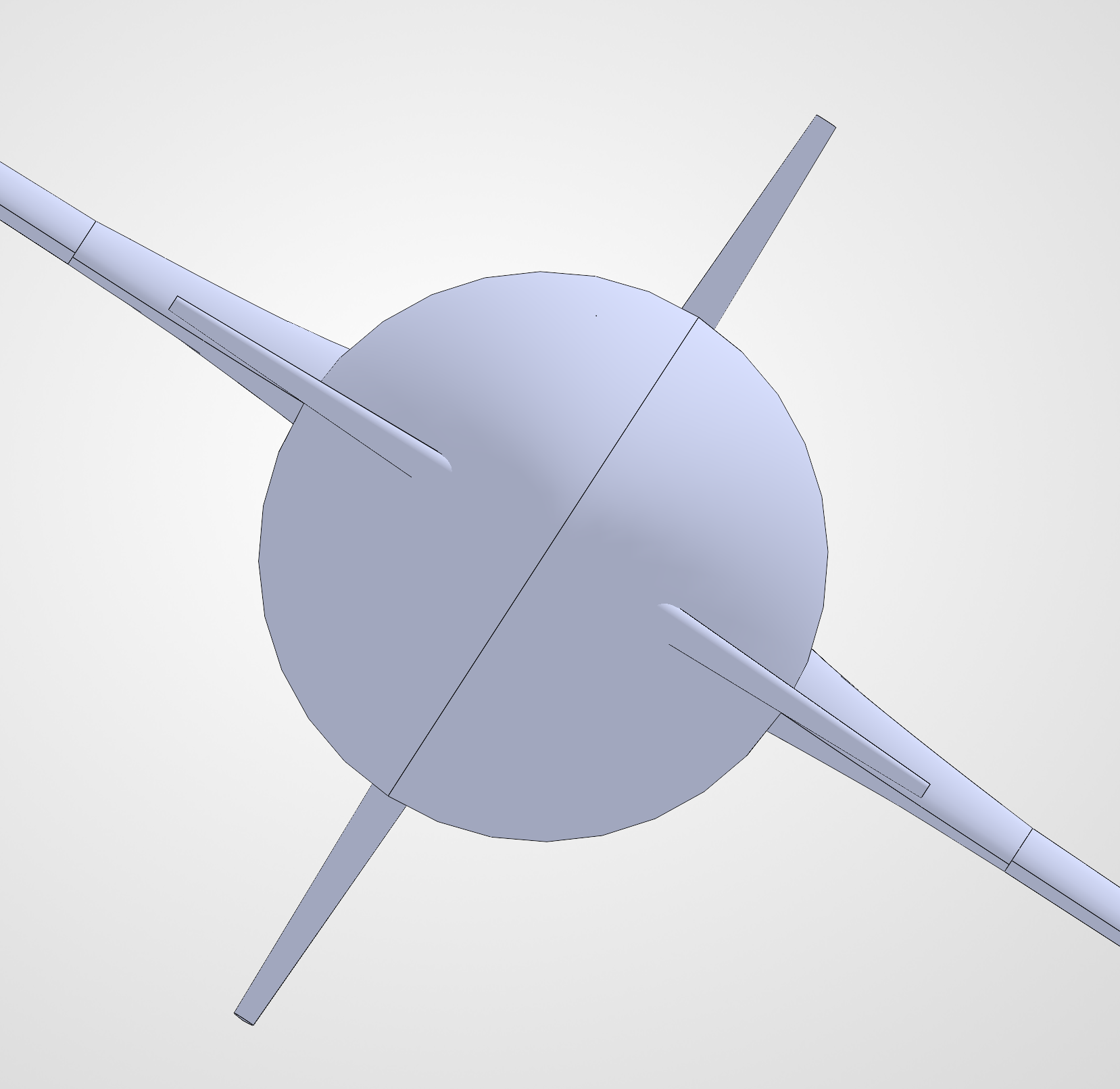 Theta platform CAD — top view